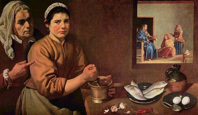 Diego Velazquez Christus im Hause von Martha und Maria France oil painting art